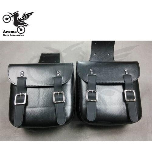 1 pair bag motorbike Saddle Bags Cruiser Tool Bag Luggage part Tail Bags unviersal Accessories black brown motorcycle saddlebag