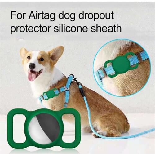 1PC For Apple Airtag Case Dog Cat Collar GPS Finder Colorful Luminous Protective Silicone Case For Apple Air Tag Tracker Case