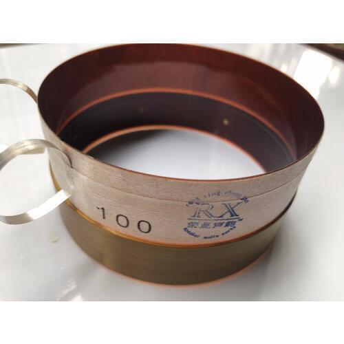 1 pcs ID: 100mm 4" Flat aluminum wire ( DC: 5.5 ohm ) woofer Bass loudspeaker speaker voice coil