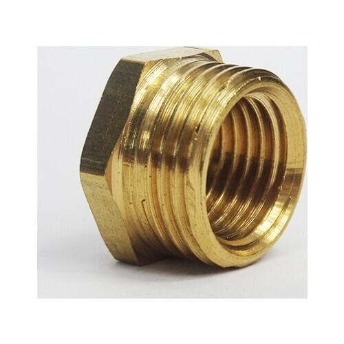 1 Pieces Brass Female BSP Reducing Bush Reducer Fitting Gas Air Water Fuel Hose Connector