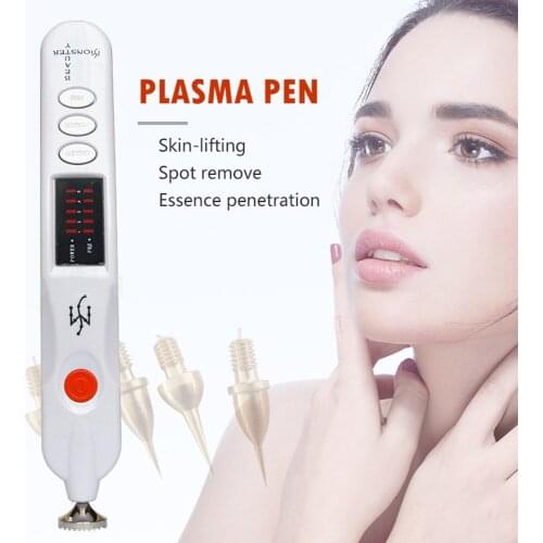 2020 Electric Plasma Pen Eye Lifting Freckle Removal LCD Skin Mole Dark Spot Pigment Mole Tattoo Tag Removal Beauty Care Tool