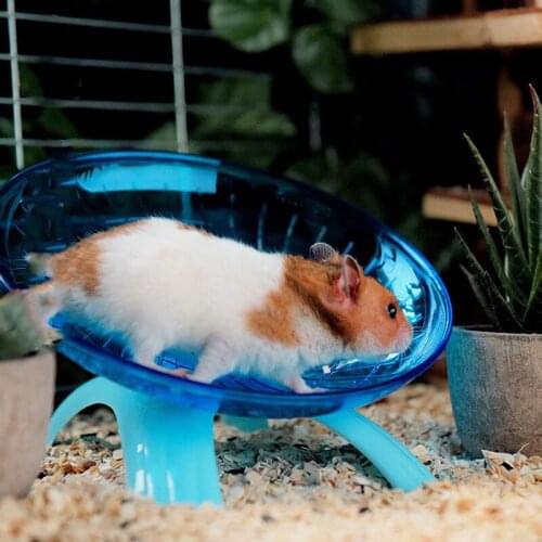 3 Colors Pet Hamster Flying Saucer Exercise Squirrel Wheel Hamster Mouse Running Disc