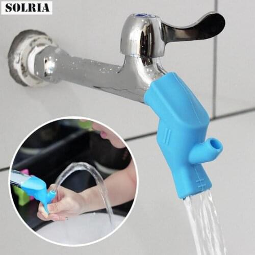 4Pcs Universal Silicone Water Tap Extension Sink Extenders Hildren Washing Bathroom Accessories Sink Guide Faucet Kitchen Tools