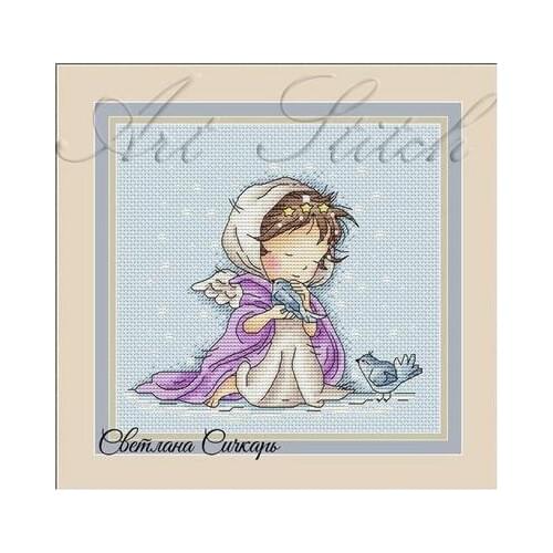 6-Little Pirate Counted Cross Stitch Kit Cross stitch RS cotton with cross stitch A little girl in the snow