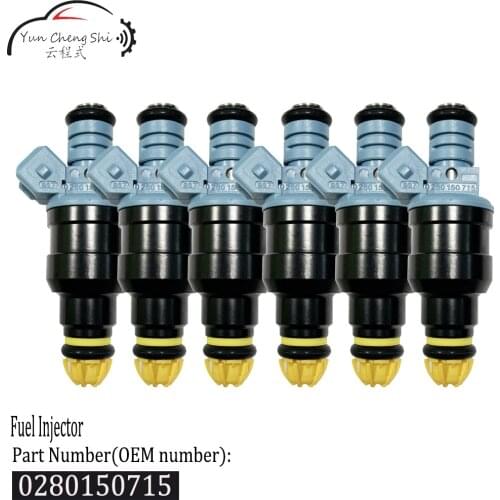 6pcs/lot 0280150715 Fuel Injector Nozzle for BMW 3 E30 E36 5 E34 8 E31 7 E38 Z1 E32