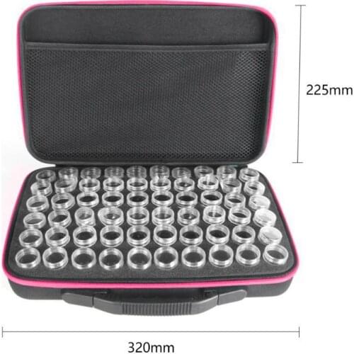 60 Bottles Diamond Painting Cross Stitch Accessories Tool Box Container Diamond Storage Bag Case Embroidery Mosaic