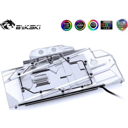 Bykski GPU Water Block Full Coverage Block For Gigabyte AORUS RTX2080XTREME 8G VGA Watercooler Heatsink 12V RGB N-GV2080AORUS-X