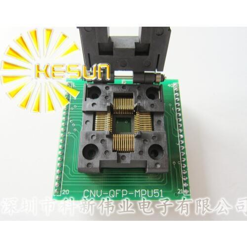 CHIP PROGRAMMER SOCKET TQFP44 QFP44/ PQFP44 TO DIP40 adapter socket support MCU-51 chip