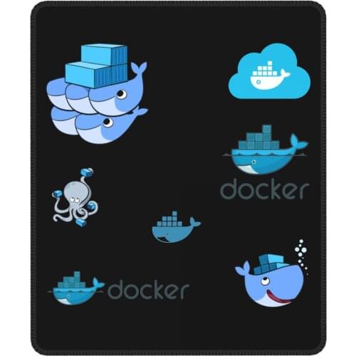Dead Docker Dev Devops Programming Developer Programmer Coder Coding Mouse Pad Soft Mat Rubber Computer Keyboard Desk Pad