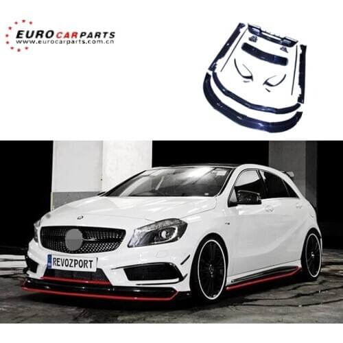 A45 carbon fiber parts fit for A-CLASS W176 A45 changing into A45 R-style W176 carbon fiber body kits