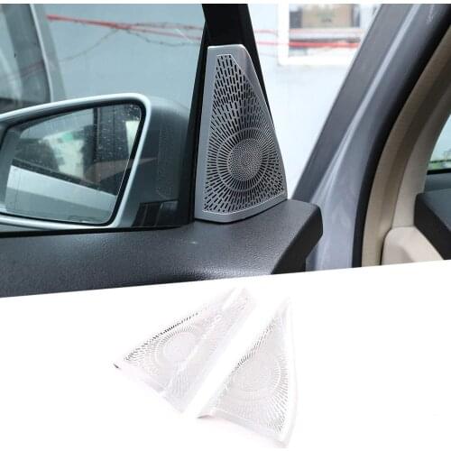 Aluminum Alloy Car Door Audio Tweeters Speaker Cover Trim For Mercedes-Benz GLK Class X204 2008-2015