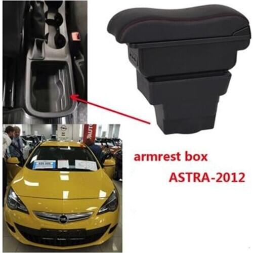 For Opel Astra gtc Armrest box central Store content Astra armrest box with cup holder ashtray with USB interface 2012
