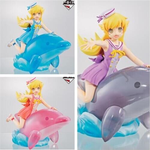 Japanese anime figure original Kizumonogatari Oshino Shinobu dolphin action figure collectible model toys for boys
