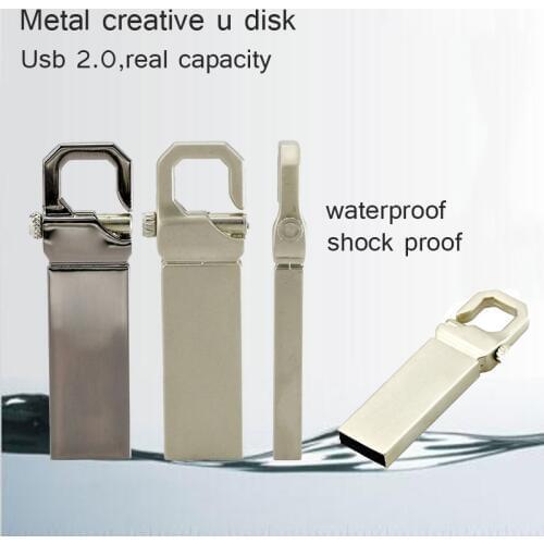 USB Flash Drive 128GB Metal Pendrive High Speed USB Stick 32GB 8GB Pen Drive Real Capacity 16GB Mini USB Flash Memory Storage