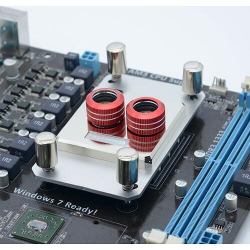 FREEZEMOD Full Metal CPU Water Cooler Block White For AMD AM2 AM3 AM4 MOD Water Cooler Watercooling Micro Channel