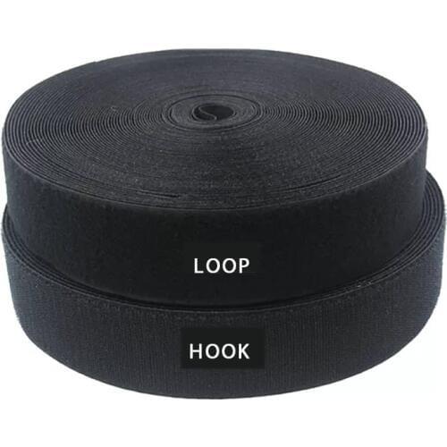 Magic Tape 16/20/25/30/38/50mm Adhesive Hook And Loop Fastener Tape No Glue Klitterband DIY Sewing-on Strips