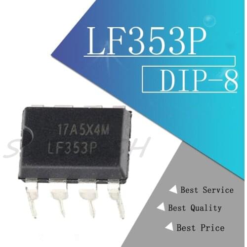 10PCS LF353P DIP8 LF353 Operational amplifier op amp Op Amp New original