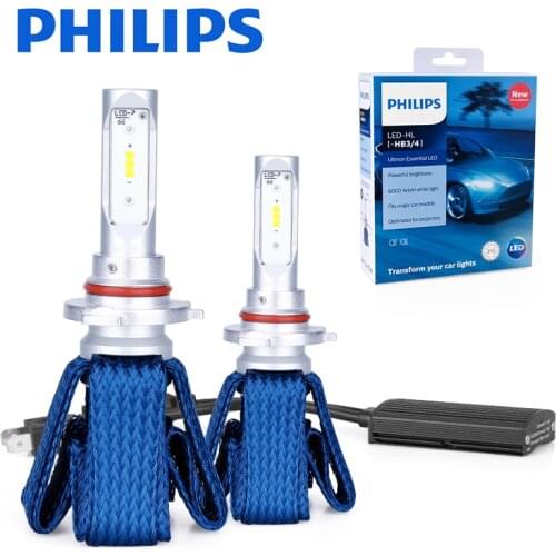 Philips Ultinon Essential h7 bulb Fog Lights lamp lampada H4 LED far H8 H11 H16 9006 9012 H1R2 led 9005 HB3 HB4 Car headlight
