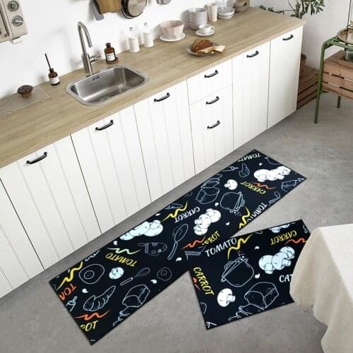 Anti-slip Long Kitchen Mat for Floor Modern Bath Carpet Entrance Doormat Living Room Hallway Area Bedroom Soft Absorbent Rugs