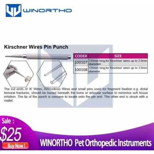‘K’ Wire Bender Small Pin Punch veterinary orthopedic instruments kirschner wires pins
