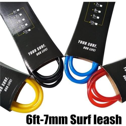 Straight Leash 6ft 7mm Surfboard Leash Yep.surf Super strong webbing Neoprene Strape