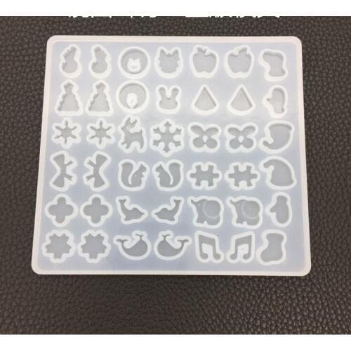 Diy crystal epoxy earrings mold a full version of silicone hand mirror pendant jewelry