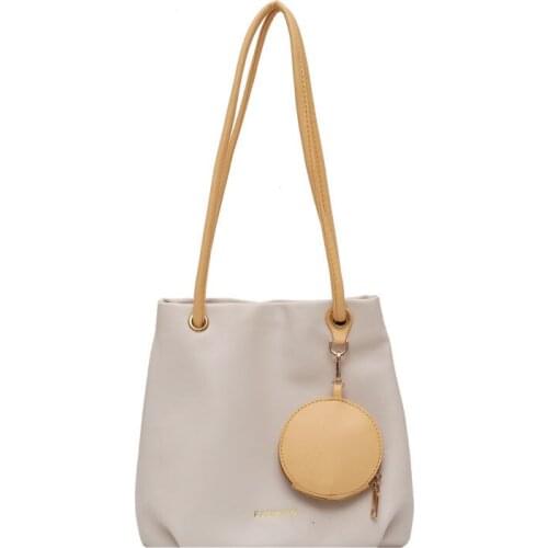 Korean Style Vintage Shoulder Bag for Women Fashion Handbag PU Leather Female Top-Handle Crossbody Bags Purse