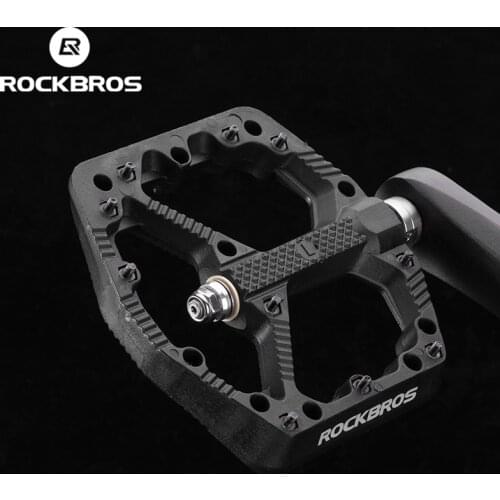 ROCKBROS Bicycle Pedals Non-slip Mtb Bmx Cycling Pedals Nylon Ultralight Waterproof Bike Platform Pedals MTB Bike Accessories