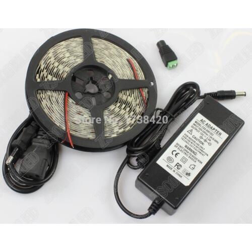 Waterproof LED strip 3528 Neon Light IP65 120 LEDs +12V 5A Power Adapter LED Light with CE&RoHS led strip lights for kitchen