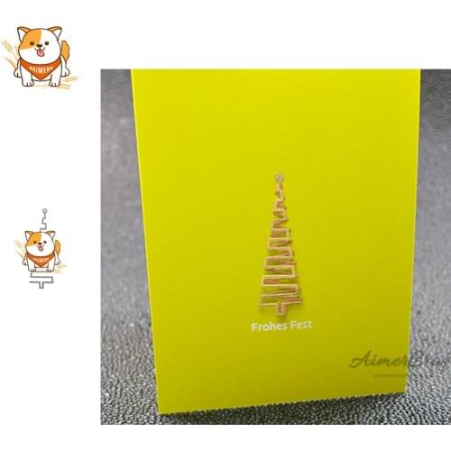 2PCS Christmas Tree Metal Cutting Dies Scrapbooking Stencil Decorative Embossing Craft Die Cuts Card Making New Dies For 2019