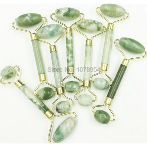 By dhl 200pcs Facial Beauty Massage Tool Jade Roller Face Thin massager Relaxation Tool face massager jade roller