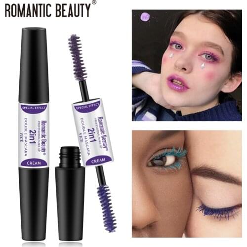 Multi-color Mascara Double-head Spiral Brush Design Waterproof Long-lasting Eyelash Extension Eyes Makeup Tools TSLM