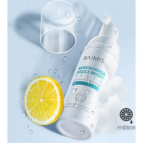 60ml Fresh Shining Tooth Whitening Cleaning Mousse Toothpaste Oral Hygiene Remove Plaque Stains Bright Teeth Dental Care