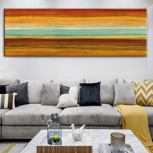 Golden Color Abstract Wall Art Canvas Prints Wall Posters And Prints Modern Graffiti Pop Art Canvas Paintings For Living Room