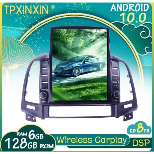 For Hyundai Santa FE/IX45 2006-2012 Android Car Stereo Car Radio with Screen Tesla Radio Player Car GPS Navigation Head Unit