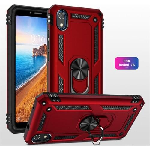 For Redmi 7A Case Magnet Car Ring Stand Holder Cover For Xiaomi Redmi 7A 7 A 5.45" MZB7995IN M1903C3EG Funda Capa