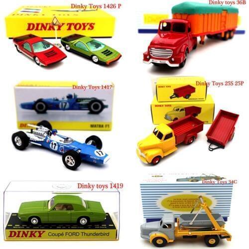 Atlas Dinky Toys Series Truck Engineering Vehicle Racing Car Fire truck Diecast Models Collection Auto Gifts