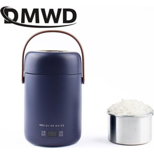 DMWD Electric Slow Cooker 0.7L Mini Intelligent Ceramic Timing Thermal Water Stewing BirdsNest Soup Porridge Baby Food Cook Pot