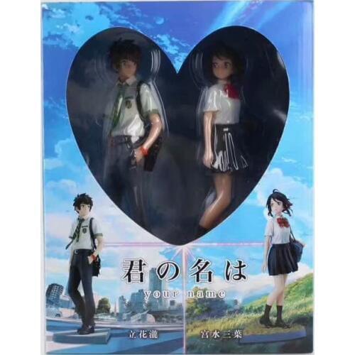 2pcs/set Your Name Figure Kimi No Na Wa Cute Tachibana Taki Action Figures Dolls Toy Gifts 23cm
