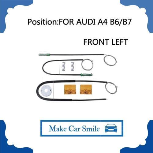 FOR AUDI A4 B6 / B7 ELECTRIC WINDOW REGULATOR REPAIR KIT FRONT LEFT OE#8E0837461,2000-2008