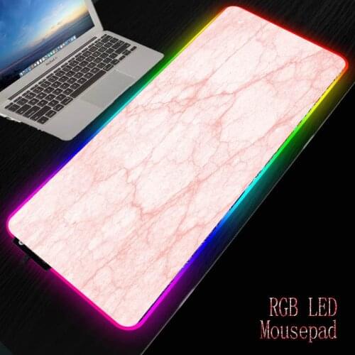 MRGBEST Pink Marble Large Mouse Pad for Gaming Player Desk Laptop Rubber Mouse Mat Mousepad Dropshipping Mats Office Desk