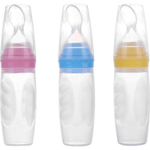 Baby Spoon Bottle Feeder Dropper Silicone Spoons for Feeding Medicine Kids Toddler Cutlery Utensils Children Accessories Newborn