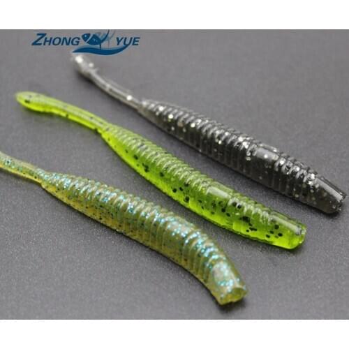 NEW Artificial Lure 10pcs 9.5cm 3.5g Fishing Tackle Fishing Worm Soft Lure Fly Fishing Bait Fishing Lure Free shipping