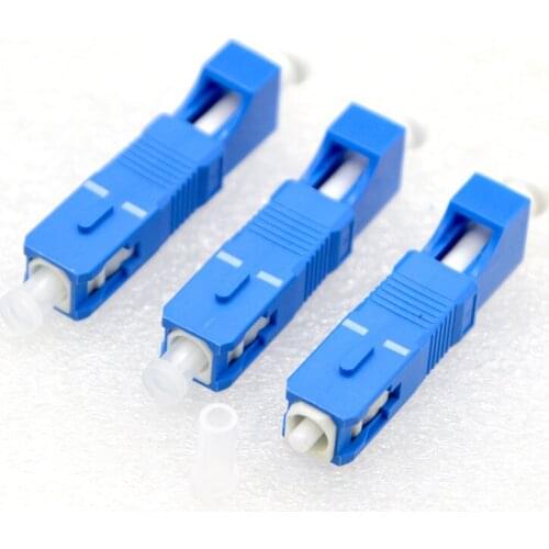 5pcs NEW Optical Fiber Fast Connector SC Male revolution LC Female Adapter Optical Power Meter Optical fiber Test Coupler