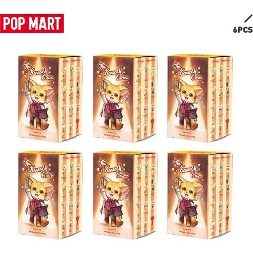 POP MART 6PCS Sale Promotion YOYO the kenneth circus series Toys figure blind box birthday gift animal story toys figures