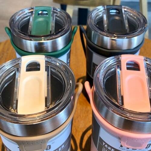 Portable Vacuum Flask Stainless Steel Water Cup Creative Personality Large-Capacity Coffee Cup VC