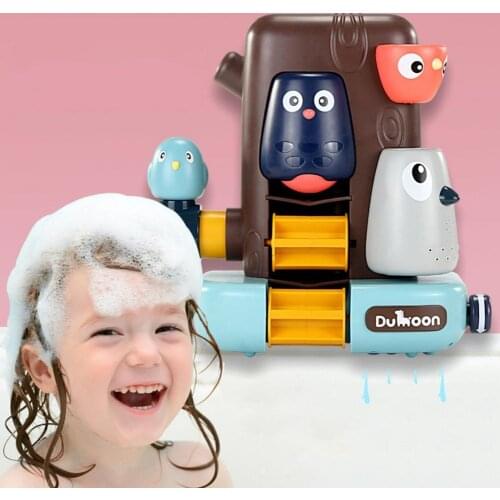 Durable Bath Toys Parent-child Relationship Powerful Sucker Develop Intelligence Smooth Edges ABS Bath Toys Toddlers for Kids