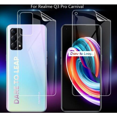For Realme Q3 Pro Carnival Clear TPU / Matte Anti-Fingerprints Hydrogel Full Cover Soft Screen Protector Film ( Not Glass )