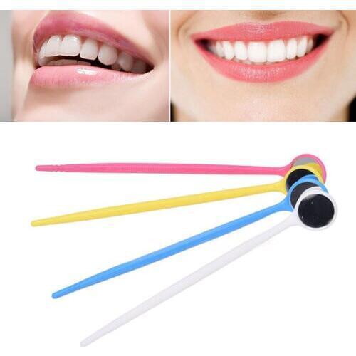 Dentistry Lab Supplies Disposable Mouth Exam Mirrors Plastic Dental Instrument