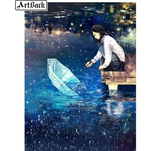 Rhinestone Diamond Embroidery Girl Suite Full Square 3D Diamond Painting 20x25cm for Home Decor Gift ARD432